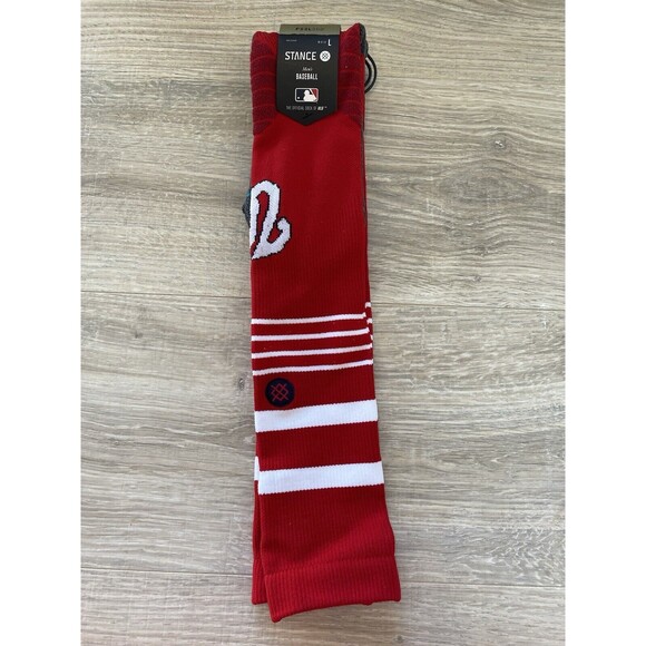 NEW Stance MLB Washington Nationals Diamond Pro OTC Socks Men's Large 9-13 (NWT) - Picture 1 of 4
